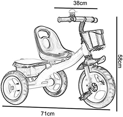 WALJX BicycleBaby Шетач Деца Велосипед за Деца Tricycle Велосипед сигурносен Појас Преносни Седиште 1-3-2-6 Година Стариот Бебе Tricycle