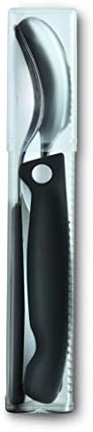 Victorinox Швајцарската Класичен Класичен Paring Нож, Вилушка и Лажица Постави Црно 3-Парчиња