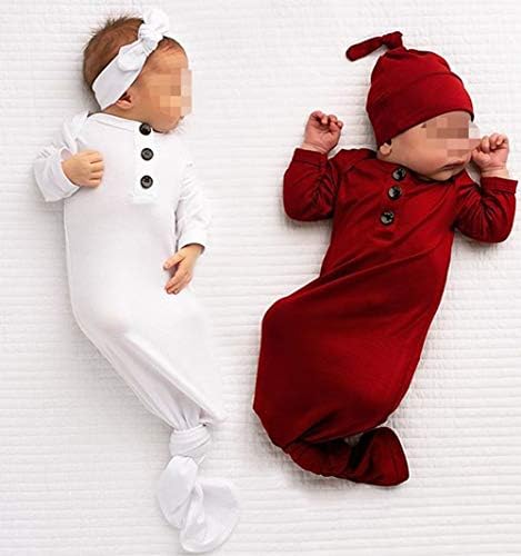 Douhoow Новородено Бебе Момче Девојка Gown Sleepwear Romper Вреќи За Спиење Пижами Сет
