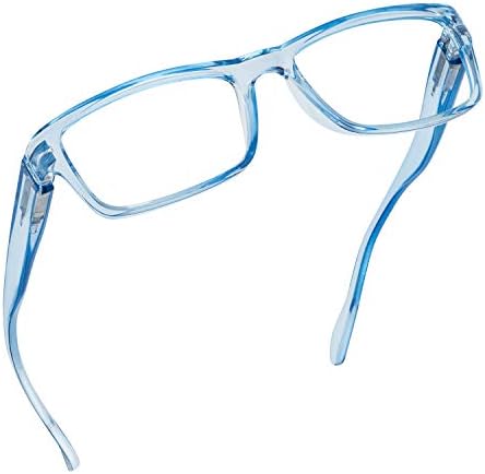 Readerest Сина Светлина Блокирање Читање Очила, Компјутерски Очила, модерен за мажите и жените, Анти-Отсјај, Анти напрегање на очите (Црна, 1.00 Зголемување)