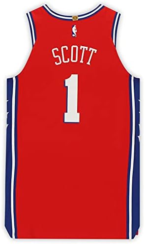 Мајк Скот Philadelphia 76ers Играч-Издадени 1 Црвениот Дрес од 2019-20 НБА Сезона - Големина 50+4 - MLB Игра се Користи Дресови