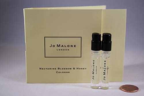 Jo Malone Nectarine Цвет & Мед Келн Шишенцето Примерок .05 мл / 1,5 ml секој шишенцето - (2 Шишенцето Set)