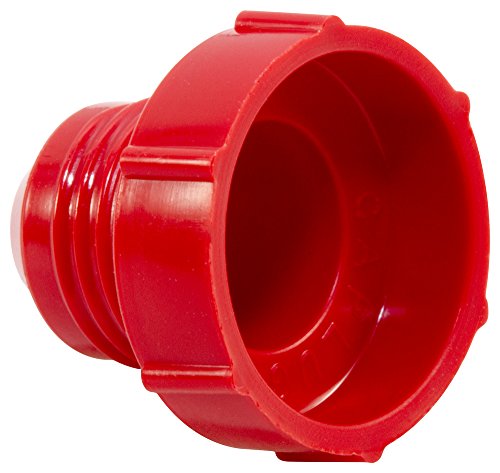 Caplugs ZHF241AK1 Пластични Навој Приклучок за Разгореа JIC Фитинзи. PD-HF-24, ЈП-LD, да Plug Тема Големина 1-5/8-12, Црвен (Пакување