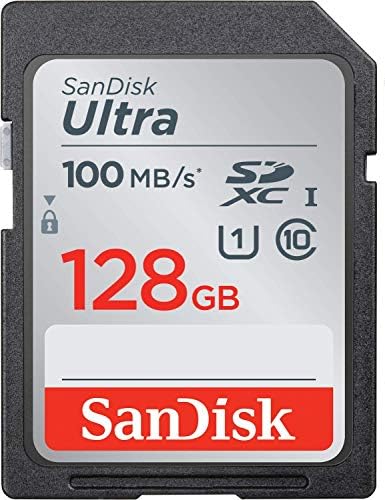 SanDisk 128GB SDXC SD Ултра Мемориската Картичка Работи со Canon Powershot ELPH 360 ХС, SX70 ХС, SX620 ХС Камера UHS-I (SDSDUNR-128G-GN6IN)