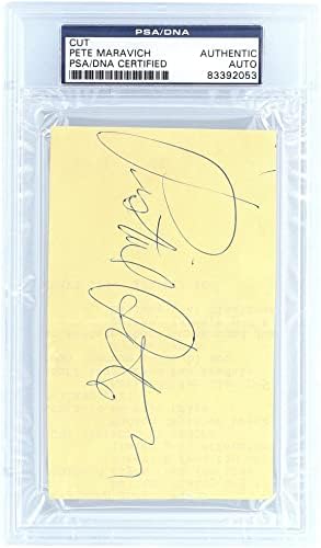 Пит Maravich Boston Celtics Autographed Намали Потпис - ПСА - НБА Намали Потписи