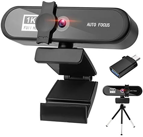 LucaSng 1080p Камера со Микрофон USB HD Веб-Камера со Приватноста Капак и Tripod за Зумирање Skype Тимови Онлајн Настава Plug and