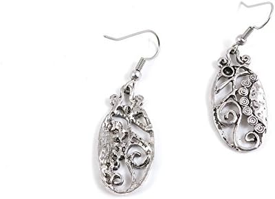 100 Парови Накит Одлуки Антички Сребрен Тон Earring Материјали Куки Наоди Шарм R3OB4 Лозата Цвет