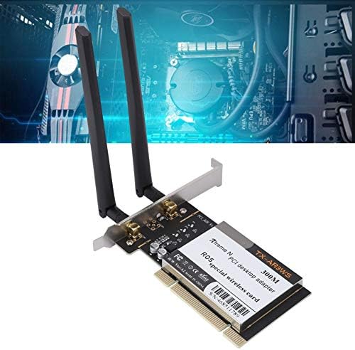 Simlug Безжична Мрежна Картичка, DualBand 2.4/5Ghz WiFi Картичка за Ar9220 300 МЕТРИ Pci Desktop Pc