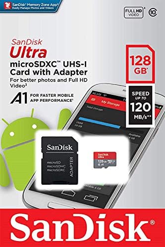 Ултра 128GB MicroSDXC Работи за Gionee Сон Д1 Плус Потврдена од страна на SanFlash и SanDisk (A1/C10/U1/8k/120MBs)