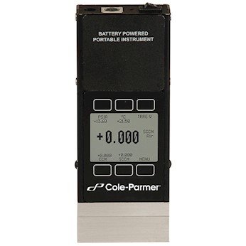 Кол-Parmer Ниска Пад на Притисок на Гас Flowmeter, 0-250 LPM, Батерија, Моно