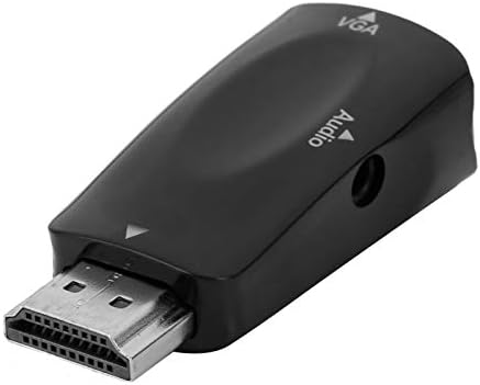 HDMI Машки VGA Женски Конвертор, 3 Поставува HDMI VGA 1080P Видео Адаптер со Аудио Излез Кабел за Десктоп, Лаптоп, Монитор, Проектор,