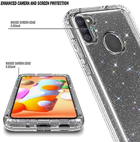NZND Samsung Галакси A11 Случај со [Вграден Екран Заштитник], со Полно работно Тело за Заштита на Браник, Shockproof Заштитна, Влијание