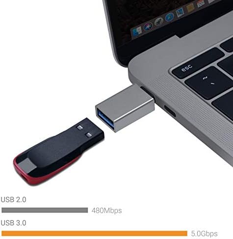 USB за да го USB C Адаптер [Брзо Полнење & Голема Брзина на Податоци Sync] Cubilux USB Машки да Типот C Женски Конвертор Конекторот