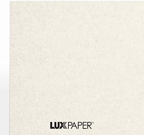 LUXPaper 8.5 x 11 Cardstock за Занаети и Картички од 105 lb Кварц Металик, Бележник Материјали, 50 Pack (Off-Вајт)