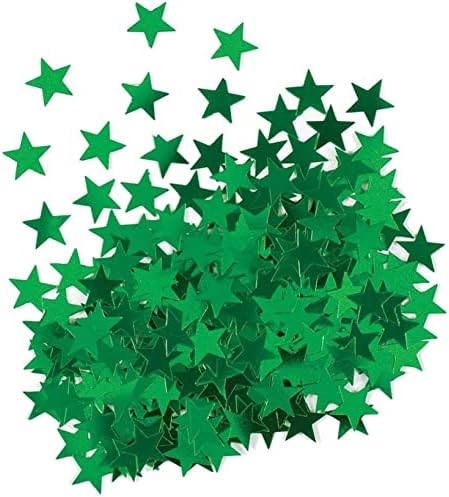 Flsofot Ѕвезда Confetti - Зелена Ѕвезди Confetti Sequin за Балони, Табели, Уметност и Занаети Украси, Свадба Brithday Фестивал DIY