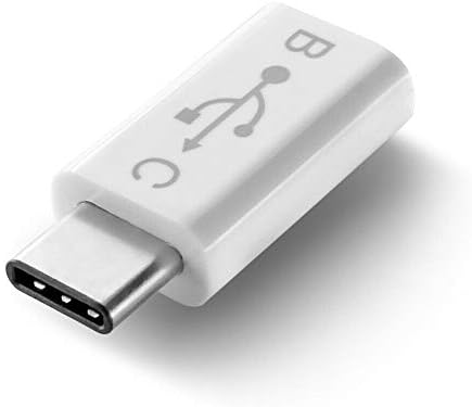 yan USB-C Машки да Micro USB Женски Адаптер за MacBook 12inch 2015 година / Nexus 5X Бела