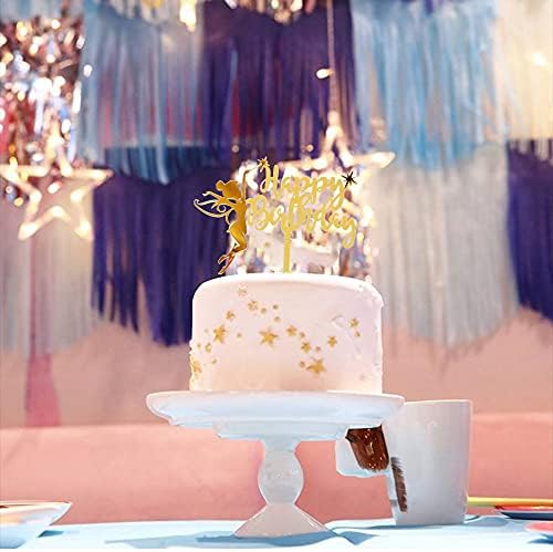 Ангелот Акрилик Среќен Роденден Торта Topper,Торта банер Партија Материјали Роденденска Торта Декорација - ангел Тематските Партија