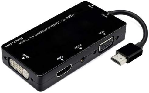 WALLER PAA HDMI кон DVI VGA HDMI Адаптер Кабел w/Аудио Конвертор Огледало Екранот