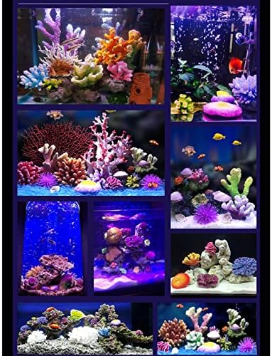 AIMIMI Вештачки Корални Украс Подводниот Морски Растенија Украси Занает Смола Аквариум Растенија Корални Риба Резервоарот Home Office