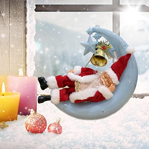 Gereton Дедо Мраз Музички Играчки, Слатки Електрични Дедо Мраз Играчки со Светла и Музика, Божиќ Декорација Дедо Мраз
