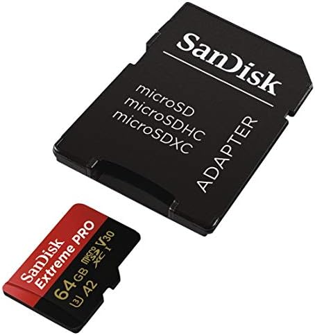 SanDisk Екстремни Про MicroSDXC UHS-I U3 А2 V30 64GB + Адаптер