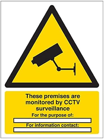 Предупредување за Безбедност - ја Следи видео надзор Со Цел? - 150 X 200mm