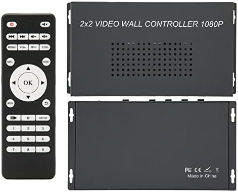HDMI Видео Ѕид Контролер, 4 Канал 1920x1080p 60HZ Контролер Splicer Ротираат за 180 Степени Поддржува 8 Display Modes(НИ)