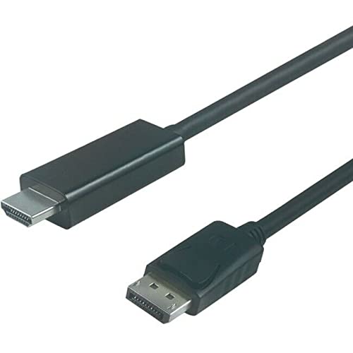DISPLAYPORT на HDMI 2.0 Кабел Црна Компатибилен со VISIONTEK 901214