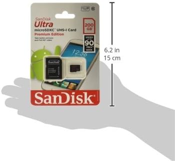 Sandisk Ултра MICROSD UHS-I 200GB Флеш Мемориска Картичка (SDSDQUAN-200G-A4A)