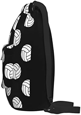 Новиот Drawstring Ранец Црно И Бело Одбојка Топки Салата String Торба Спорт Вреќа Складирање Торба За На Плажа Knapsack