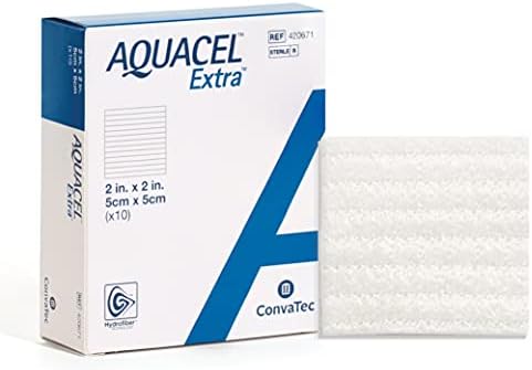 Нова и Подобрена AQUACEL Екстра Hydrofiber Облекување 2 x 2 (Кутија од 10 завои)