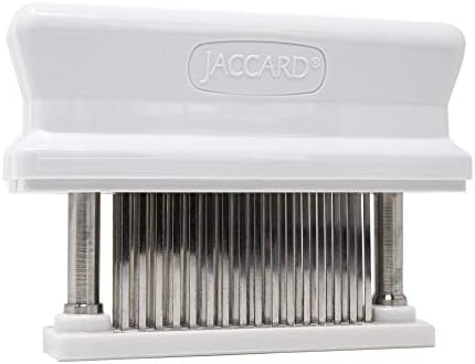 Jaccard 48-Сечилото Месо Tenderizer, Оригиналната Супер 3 Месо Tenderizer, 1.50 x 4.00 x 5.75 Инчи, Бела