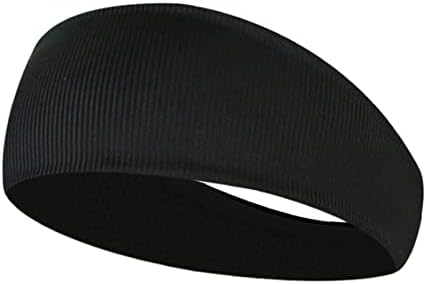 ASZX Sweatband Влага-Wicking Дише Мажи Жени Спортски Еластична Headband за Фитнес Салата Работи Кошарка 113 (Боја : 07, Големина