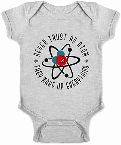 Никогаш не Верувај Атомот Тие Сочинуваат Сè Смешно Бебе Бебе Момче Девојка Bodysuit