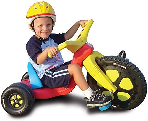 Оригиналниот Големи Тркала,Сино-Жолто-Црвено, Гигант 16' Тркало во Возење На Tricycle,3 Позиција Седиштето Trike, Дете Погон на Возилото