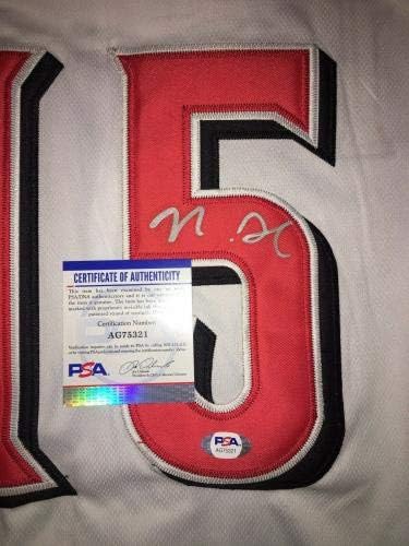 Ник Senzel Потпишан Синсинати Црвените Џерси Ѕвезда PSA/ДНК - Autographed MLB Дресови