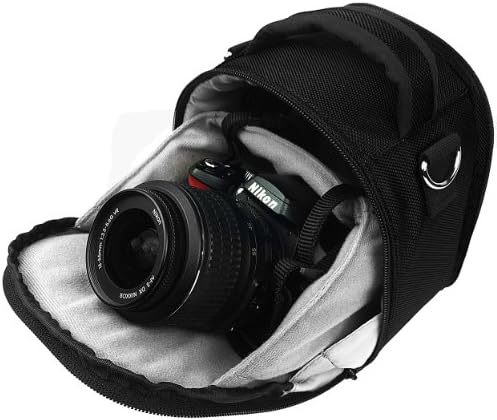 VanGoddy Лорел Оникс Црна Камера за Носење Торба за Canon EOS, RP, R, се Бунтува dslr фото, Целосна Рамка, & Mirrorless Камери