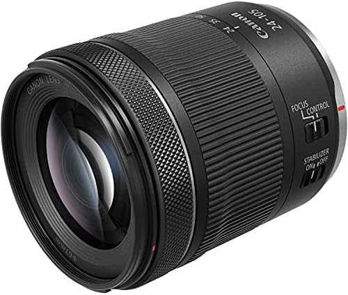 Canon EOS R6 со АНТЕНСКИ 24-105mm f/4-7.1 е STM Леќа Mirrorless Дигитална Камера Пакет со V30 Пушка Микрофон, LED Светло, 2xExtra