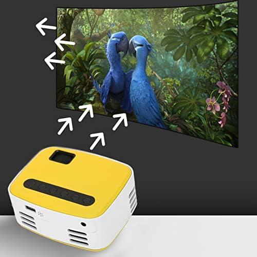 Sanpyl Мини Проектор, Smart LED WiFi USB Конекција Проектор Full HD 1080P Вградени Звучници за домашно Кино Цртан филм Проектор Преносни