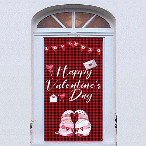 Среќен Денот на Вљубените Вратата Банер Доби Ангажирани Свадба Булчински Туш Партија Украси Врата Ги Покрие Знак Материјали Постер