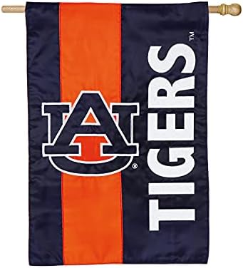 Тимски Спортови Америка Колегиум Auburn University Везени Логото Applique Куќа Знаме, 28 x 44 инчи Затворен Отворено Двојно Двострано