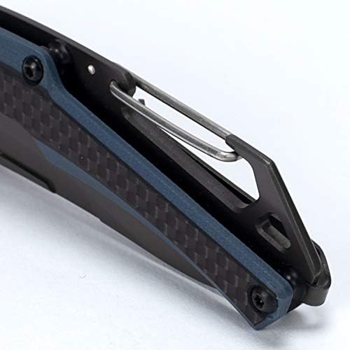 Kershaw Reverb XL Pocketknife; 3 во. 8Cr13MoV Титаниум Carbo-Нитрид Обложени Ножот; Карбонски Влакна Шалче се Справи со Челик Назад;