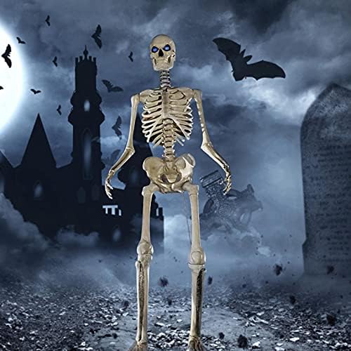 GONGting ноќта на Вештерките Скелет, со Полно Тело, ноќта на Вештерките Скелет со Тиква Главата Хорор Човечки Коски Полица Скелет