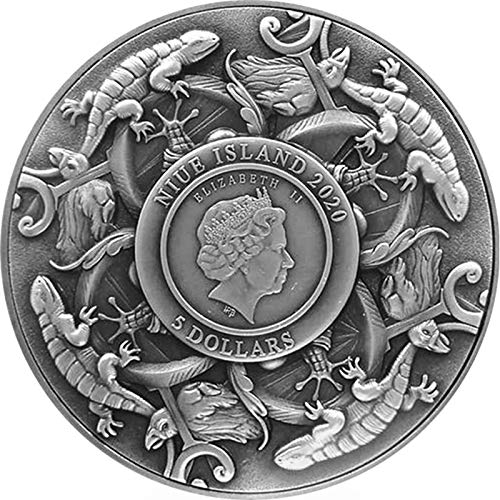 2020 ДЕ Деветте Достоинствени PowerCoin Хектор Троја 2 Мл Сребрена Монета 5$ Niue 2020 Антички Заврши