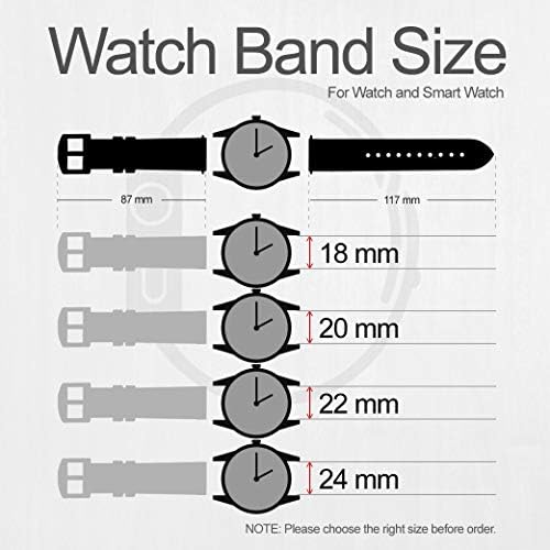 CA0408 Сина Мермерна Текстура Графички Печатени Кожа & Силикони Smart Watch Бенд Рака за рачен часовник Smartwatch Smart Watch Големина (22mm)