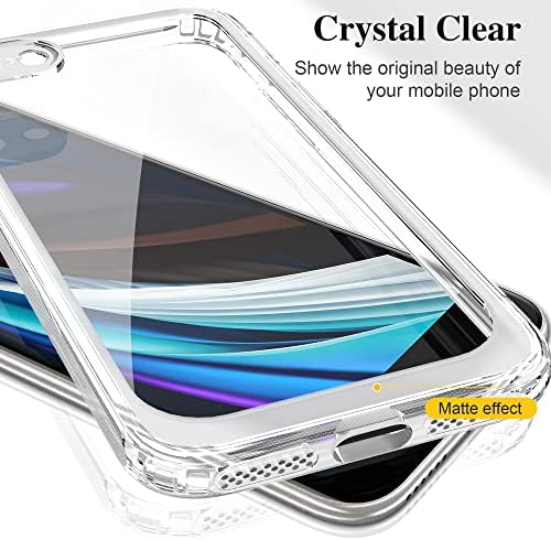 LAVGAS Јасен Случај за iPhone SE (2020), iPhone 8/7 со Crossbody Рака Прилагодливи Вратот Lanyard Јасно со Дизајн Транспарентен Shockproof