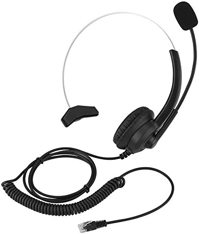 Socobeta Телефонски Слушалки Call Центар Слушалка Бучава Поништување На Слушалки Удобно Носење(Кристал Приклучок)
