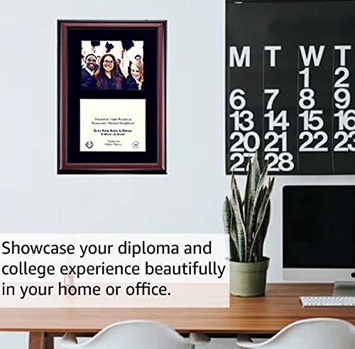 OCM DiplomaDisplay Традиционалните Рамка за Џонс Хопкинс Универзитетот JHU Сина Jays | 14 x 17 Диплома Сертификати | Црна/Злато Мат | Home & Office | Дипломирањето Подарок