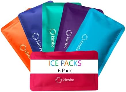Ice Pack за Деца Ручек Кутија, Торба и Бенто Кутии, Обновливи и Refreezable Мека Тенок Пошта за Патување, на Училиште, Работа или