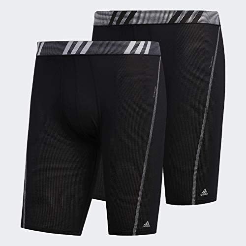 adidas машки Спорт Изведба Мрежа Мидвеј долна облека (2-Pack)
